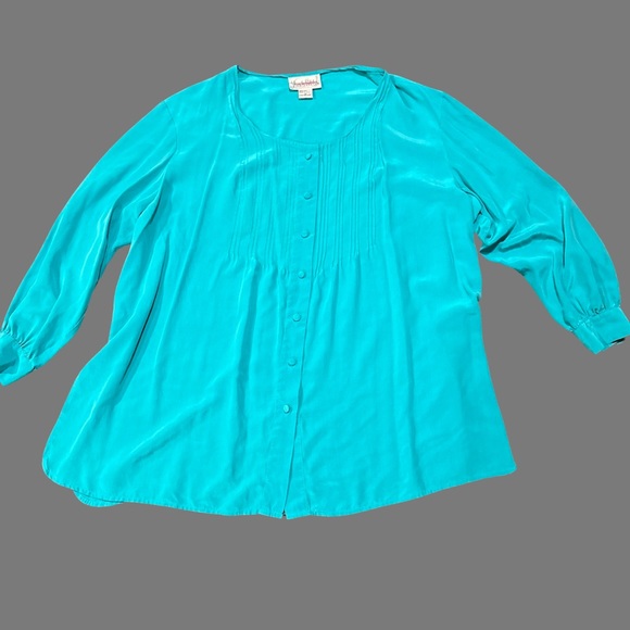 Dian Von Furstenberg 1X Silk Top - Picture 3 of 4